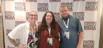 Micah, Jessi, and Sam at Denver Collaborative Journalism Conference